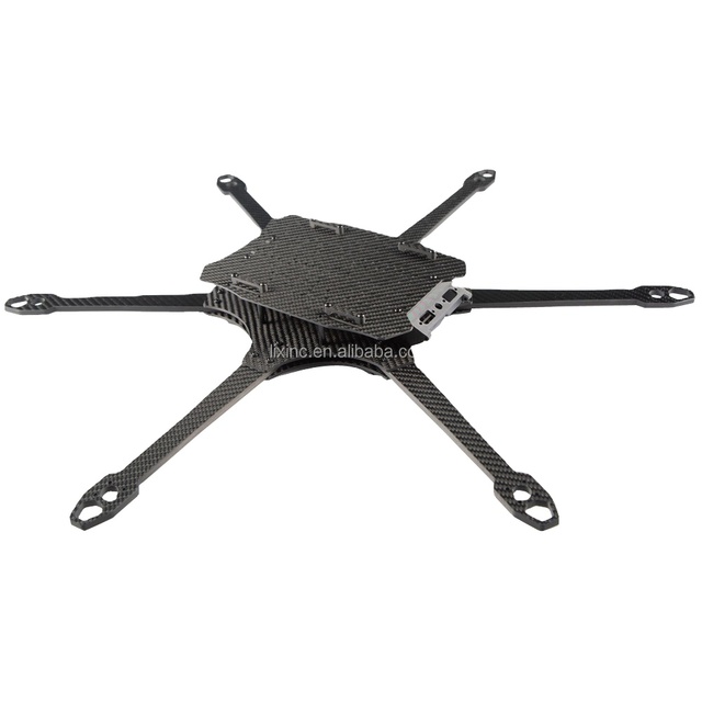 GX-V6-10 Inch V6 550mm Six Axis Carbon Fiber Rack Fiber Optic Long-range FPV Unmanned Aerial Vehicle Rack