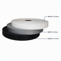 PVC-folie rol wit grijs zwart 3 kleuren machinekwaliteit zacht hoogglans op maat 50cm grondstof voor conversie kleefband OEM