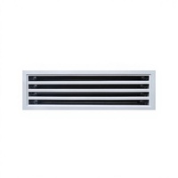 Diffuseur linéaire minimaliste sans cadre à sortie d'air étendue - Diffuseur à fente pour climatisation centrale