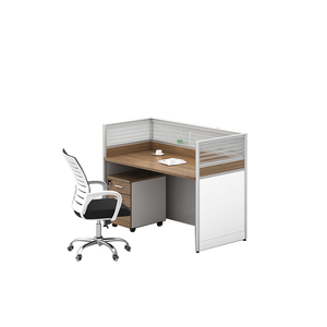 Juego de muebles de oficina modernos modulares, cubículo convertible, estación de trabajo, escritorio, mesa divisoria, personal comercial, escritorio de trabajo - Product Image 5