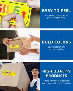 1 X3 Inches Fragile Shipping <b>Sticker</b> Glass Per <b>Roll</b> 500 Labels Caution Warning Shipping Mobile Envelope Glass Permanent - Product Image 6