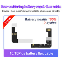 Reparación de batería sin soldadura i2C, Cable flexible, dispositivo sin datos modificados para iPhone 11-15, celda de batería, herramientas de programación no requeridas
