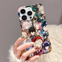 Coque de téléphone portable avec design anime sans MOQ pour Phone 15 14 Pro Max, étui de protection personnalisé en TPU