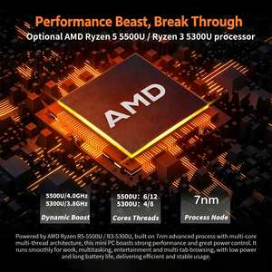 Mini PC DIXIANG Ryzen 5 <span class=keywords><strong>5500U</strong></span> 8 Go de RAM DDR4 512 Go SSD Carte graphique <span class=keywords><strong>Vega</strong></span> <span class=keywords><strong>7</strong></span> Nouveau Win11 WiFi CN Ordinateur de bureau pour usage professionnel et gaming - Product Image 2