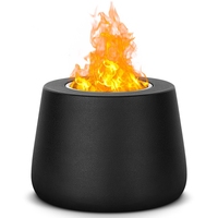 Vente chaude Mini cheminée de bureau en acier foyer bol Portable intérieur extérieur table Bio carburant brûleur sans fumée foyer