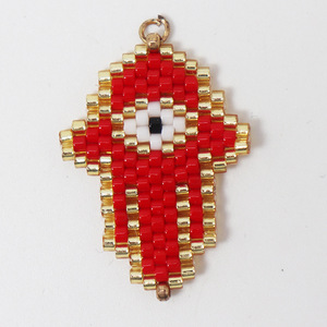 E423 México <span class=keywords><strong>mexicano</strong></span> colgante ojo de la suerte Miyuki cuenta encantos accesorios joyería hecha a mano pendientes - Product Image 6