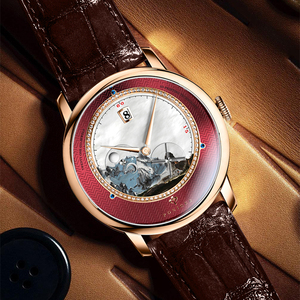 Reloj Automático de Negocios PONIGER P7.23 con Visualización de Fecha, Doble Hora, Segundero, 5ATM, Mecánico, Esqueleto - Product Image 5
