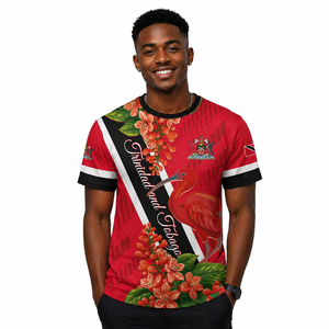 Camisetas personalizadas para el 64º Día de la Independencia de 1962, camiseta de Ibis escarlata de <span class=keywords><strong>Trinidad</strong></span> y Tobago, estilo especial - Product Image 1