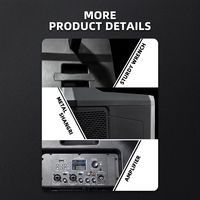 Sistema de Altavoces Activos de Columna Vertical Portátil LEON AUDIO de 12 Pulgadas con DSP de Rango Completo, Conectividad Bluetooth/USB/XLR, Audio MONO