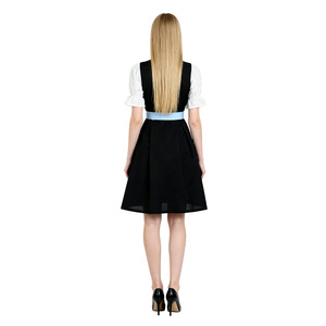 Robe Dirndl <span class=keywords><strong>bavaroise</strong></span> bleue brodée pour femme, <span class=keywords><strong>costume</strong></span> de festival de la bière pour le carnaval, tendance - Product Image 4