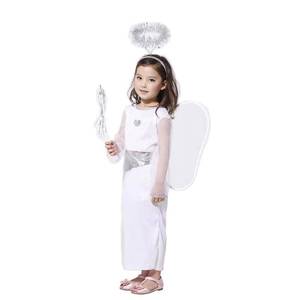 MS Halloween <b>Angel</b> Costume for Girls Kids <b>Goddess</b> Cosplay Wing Clothing Children's Carnival Role Play Party Performance Dress - Product Image 1
