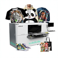 Imprimante DTG à double station A3 de bureau 40*50CM 4 têtes I3200 Imprimante DTG pour vêtements Machine d'impression de t-shirts