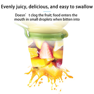 Al por mayor Alimentador y mordedor <span class=keywords><strong>de</strong></span> silicona 2 en 1 para frutas, chupete para alimentos <span class=keywords><strong>de</strong></span> bebé con punta <span class=keywords><strong>de</strong></span> tetina sin BPA, <span class=keywords><strong>de</strong></span> doble uso - Product Image 3
