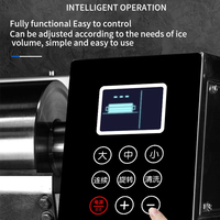 Machine à glace pilée automatique commerciale XHJ12, nouveau style, avec moteur et engrenages, haute capacité pour les commerces