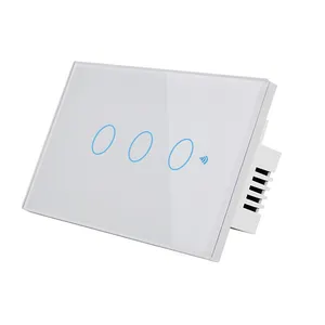Interruptor de luz inteligente con WiFi para el hogar, interruptor de iluminación inteligente con WiFi, Control por voz, 120