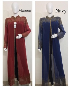 Livraison gratuite femmes caftan marocain nouveau Dubaï Style turc Abaya respirant Long Cardigan main perles broderie dames - Product Image 2