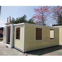 Kit de maison préfabriquée extensible, respirante et épaissie, en bois de luxe moderne, ou en acier, pour usage commercial