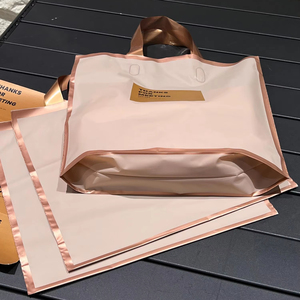 Reusable Portable Customize Size Logo Printing High Quality Shopping Handle Bags Packaging Plastic Bag With Own Logo