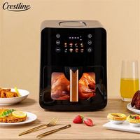 Appareils électroménagers Dubaï Grille-pain Arizer Contrôle numérique de la température Friteuse à air intelligente Doublure en silicone