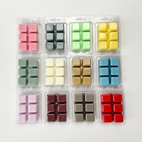 Vente en gros de brûleurs de cire aromatisés pour la maison sans fumée, cubes de bougie de cire de soja, kit de cire de soja DIY de marque privée personnalisée