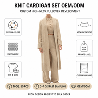 Cardigan en cachemire haut de gamme, écologique, doux, coupe décontractée, manches lanternes, manches longues, confortable, épais, pour superposition hivernale