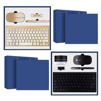 Coffret Cadeau d'Affaires de Luxe 5-en-1 : Haut-parleur + Clé USB + Stylo + Souris Sans Fil + Clavier Sans Fil - Cadeaux d'Entreprise