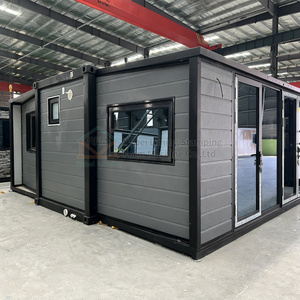 Camera prefabbricata del telaio del contenitore del grande spazio, doppia ala Mobile tre camere da letto pieghevole Villa, appartamento dell'hotel - Product Image 2