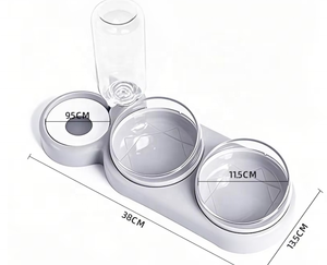 เครื่องให้อาหารและน้ำสัตว์เลี้ยงอัตโนมัติแบบสองช่อง ดีไซน์ป้องกันการกระแทก ความจุ 6 ลิตร ใช้พลังงานจากแบตเตอรี่ วัสดุ PP PC สำหรับแมว สุนัข และการตั้งแคมป์ - Product Image 3