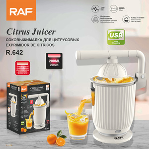Exprimidor de Cítricos Eléctrico Portátil con Rotación Bidireccional y Diseño de Fácil Limpieza, Exprimidor de Naranjas y Limones para Uso Doméstico - Product Image 1