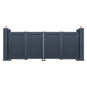 Intelligent Electric <strong>Sliding</strong> <strong>Gate</strong> Villas Modern Automatic Steel Suspension Folding Door Entrance Cantilever <strong>Gates</strong> Aluminum Alloy - Product Image 1