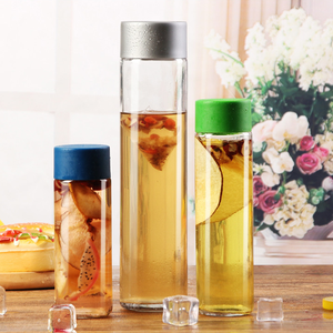 Vente en gros bouteille cylindrique ronde en verre de 500ml 250ml style <span class=keywords><strong>Voss</strong></span> pour boisson alcoolisée 16oz 1000ml 750ml 800ml - Product Image 3