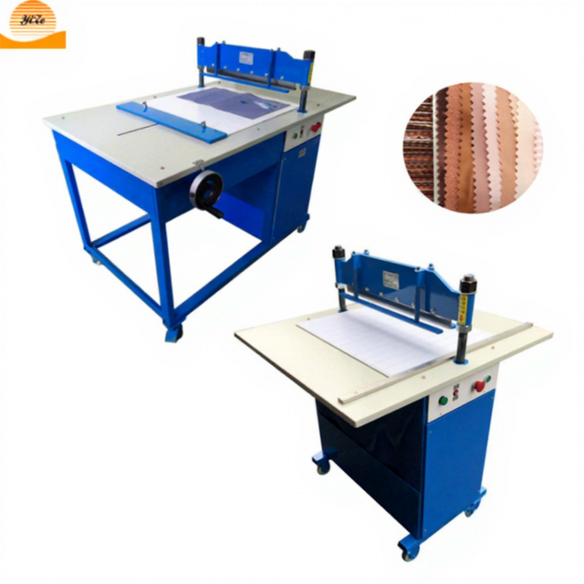 Textile Fabric Zig-zag Sample Cutting Table Machine Manual Straight Cutter Machine Roll Cloth Fabric Sample Cutting Machine