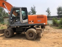 Offre Spéciale a utilisé Hitachi 210w Hitachi machines de ZX210W-3 rendement élevé faibles heures de travail roue d'excavatrice utilisée