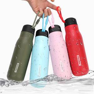 กระติกน้ำร้อนสแตนเลสสำหรับกระติกน้ำเก็บความร้อนสุญญากาศพร้อมเชือกสำหรับพกพา304ผนังสองชั้น - Product Image 4