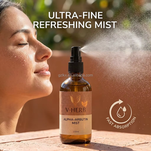 Brume pour le visage à l'alpha-arbutine portable, brume éclaircissante instantanée pour la peau avec extrait de perle - Product Image 1