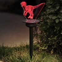 Lampe solaire d'extérieur IP65 en acrylique, à poser au sol, veilleuse pour petit jardin, décoration de cour, étanche, faisceau 360°, piles AA