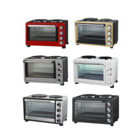 Four électrique domestique haute durabilité pour la cuisson du pain, des pizzas et du poulet, avec 2 plaques chauffantes
