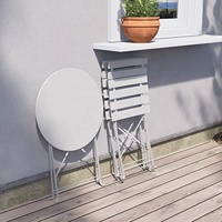 Ensemble de Tables et chaises de jardin, pour un gain de place coloré, Portable, Patio, maison, café, Restaurant