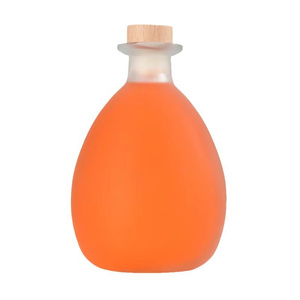 Botellas de Vidrio con Forma de Gota de Agua <span class=keywords><strong>Fost</strong></span> con Tapa de Rosca para Café, Té, Jugo, Vino, 100 ml, 250 ml, 380 ml, 500 ml, Botella de Corcho - Product Image 1