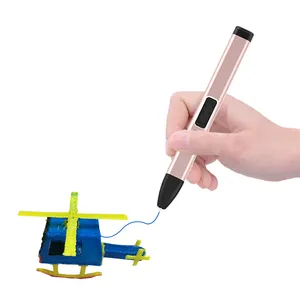 2024 nouveau filament en plastique de 1.75mm pour stylo d'imprimante 3d avec jouet de dessin à vitesse réglable enfants impression de stylo 3d avec écran LCD