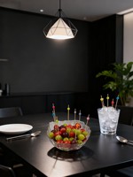 Brochettes à cocktail jetables écologiques en bambou avec boule colorée en tête