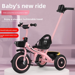 Tricycle à pédales <span class=keywords><strong>pour</strong></span> enfants, modèle monobloc, en plastique, <span class=keywords><strong>pour</strong></span> les 1-3-6 ans, livraison gratuite - Product Image 1