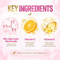 Comprimés à croquer OEM ODM à la Niacinamide, Vitamines C et E, saveur fruits tropicaux, supplément nutritionnel pour la peau à la Vitamine B3, fabrication sous marque privée