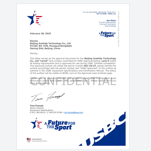 Искусственная поверхность для боулинга Xushida, одобренная USBC, с 3-летней гарантией для современного оборудования для развлечений в помещении - Product Image 6