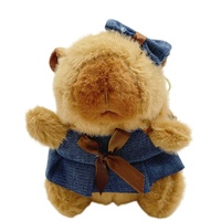 Porte-clés en peluche Capybara Cowboy Kabipbala 1-19, pendentif de sac de dessin animé