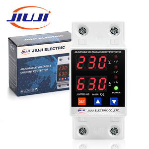 Protecteur de circuit domestique multifonctionnel JIUJI avec protection contre les surtensions, les sous-tensions et les surcharges, affichage du courant et de la tension - Product Image 1
