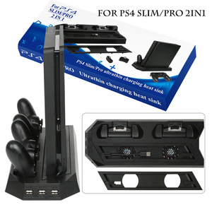 Ps4 <b>Controller</b> Charging <b>Stand</b> With Hub And Cooling Fan For Ps4 Slim Pro Console - Product Image 5