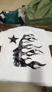 Camiseta de Manga Corta para Hombre y Mujer, Marca de Moda Americana NFC HELL, Corte Holgado, Efecto Lavado con Letras Antiguas - Product Image 2