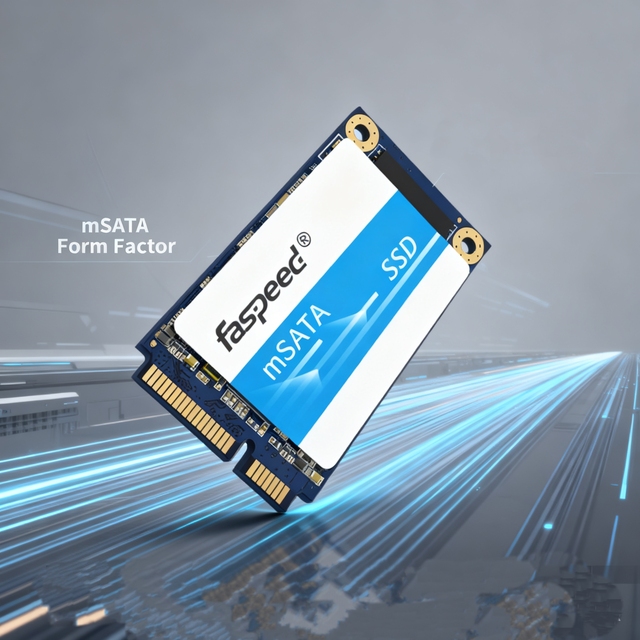 Faspeed Internal High-Performance MSATA SSD K6M | R550/W420 MB/s | Wide Temperature Range | 3D NAND 32GB-512GB | 3-Year Warranty