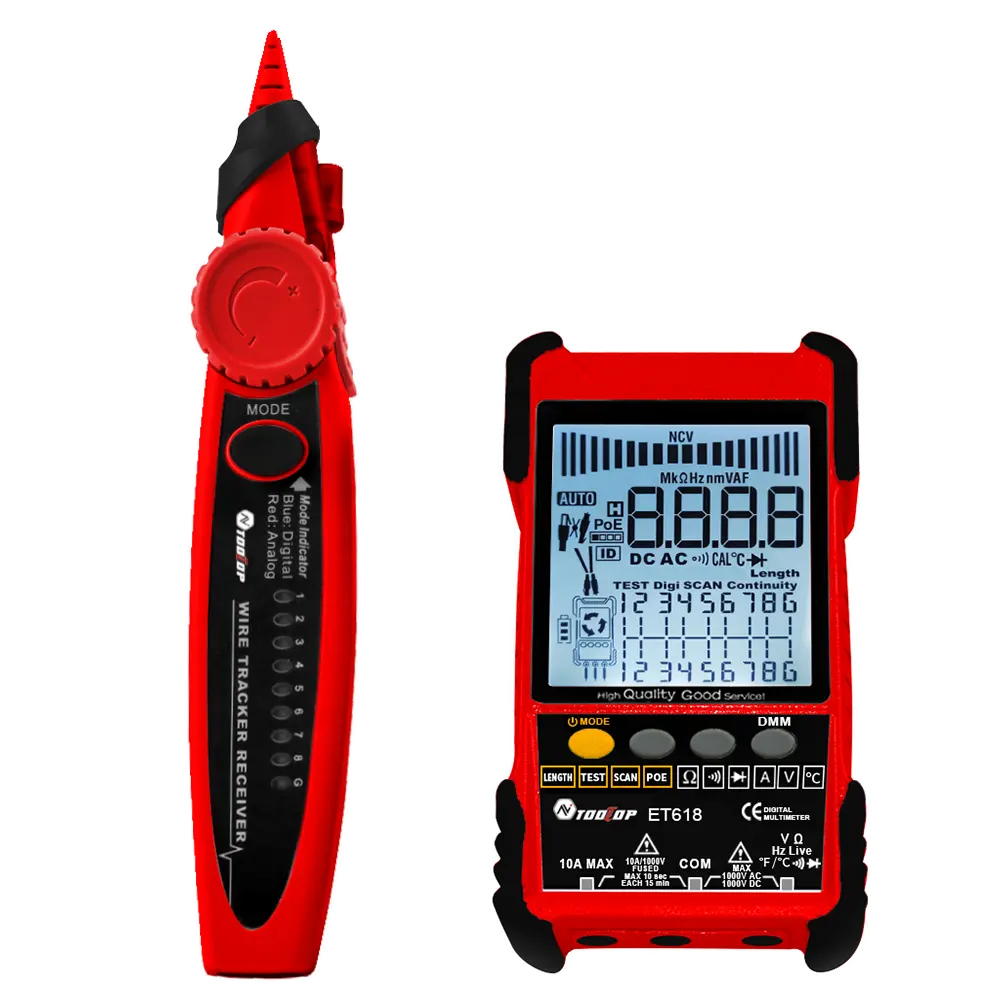 LCD-Display Telefon Wire Tracker Netzwerk LAN-Kabel tester für die Reparatur von Netzwerk diagnosen